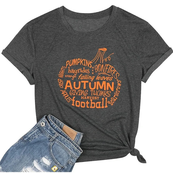 🍁 Autumn Harvest Football Shirt - Picture 3 of 6